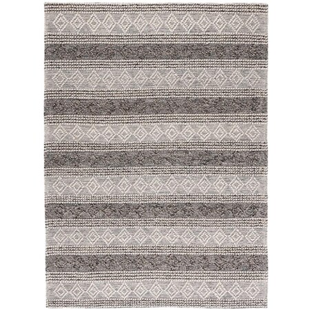 Safavieh 6 x 6 ft. Natura Square Hand Woven Rug Ivory & Black NAT336A-6SQ